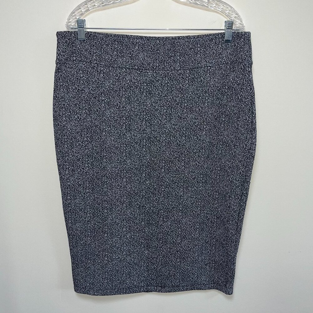 Premise Studio Salt & Pepper Pointelle Skirt: NWT